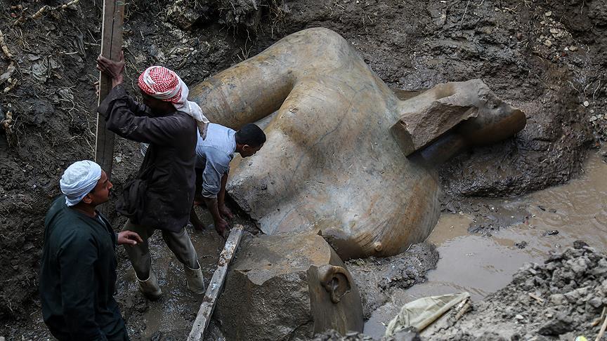 Mısır da 2. Ramses in heykeli bulundu