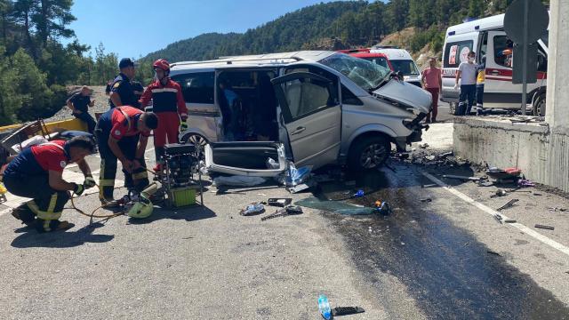 Muğla da feci kaza: 2 ölü 2 yaralı!