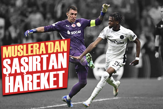 Muslera dan şaşırtan hareket