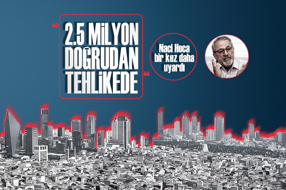 Prof. Dr. Naci Görür, bir kez daha uyardı:  2,5 milyon doğrudan tehlikede 