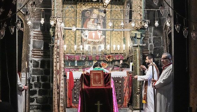 Diyarbakır da Noel ayini yapıldı