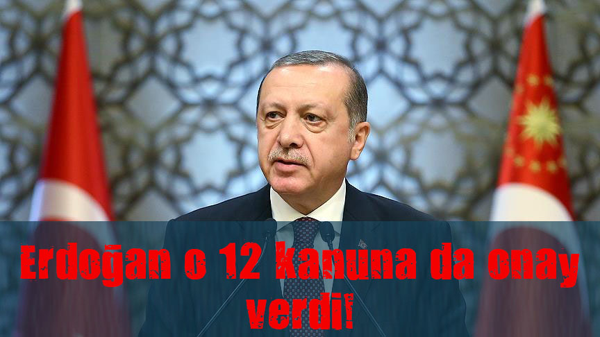 Cumhurbaşkanı ndan 12 kanuna da onay