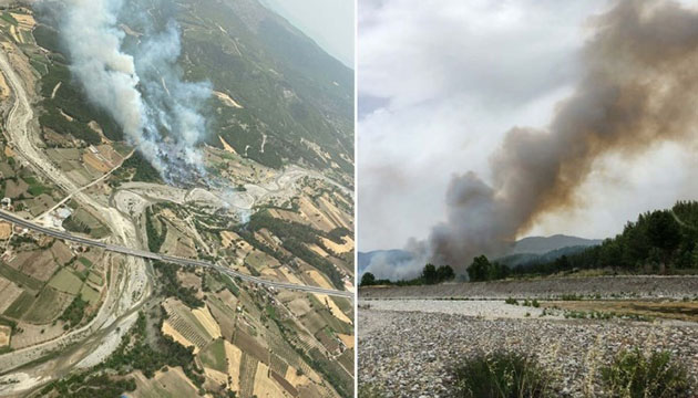 Muğla da orman yangını