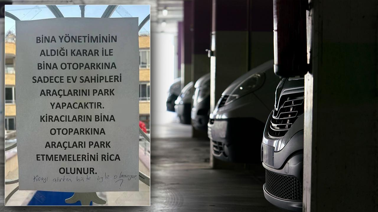 Site yönetimi kiracının otopark hakkına  karışamaz 