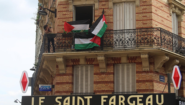 Paris’te Filistin protestoları