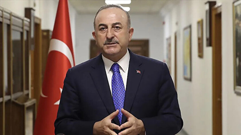 Çavuşoğlu, Fransız mevkidaşı ile görüştü