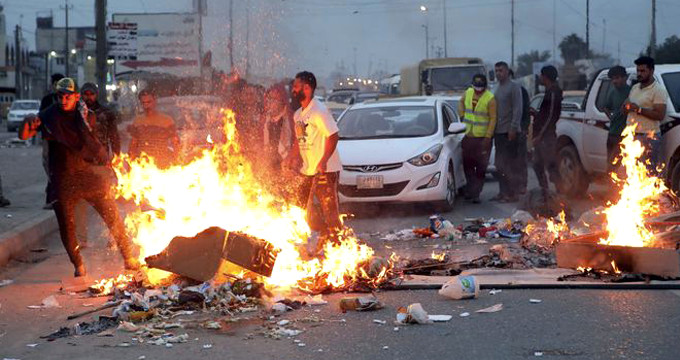  Sarı yelekliler  Irak ta ortaya çıktı