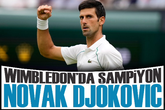 Wimbledon tek erkeklerde şampiyon Novak Djokovic