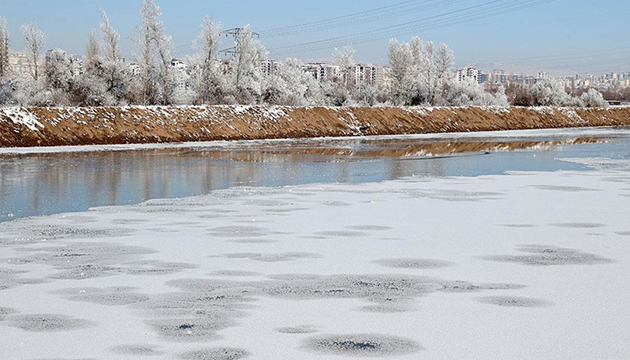 Kızılırmak Nehri buz tuttu