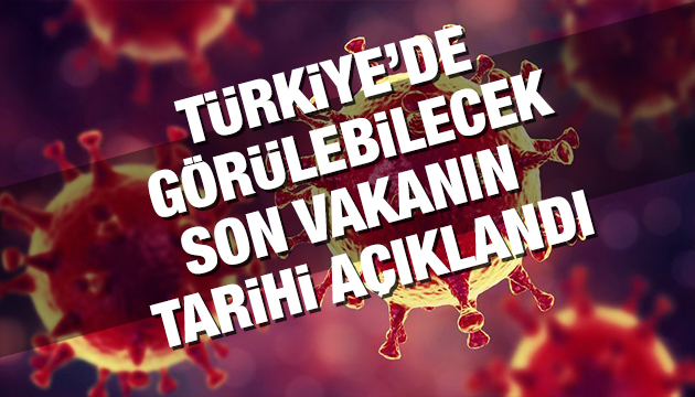 Türkiye deki son vaka tarihi açıklandı!