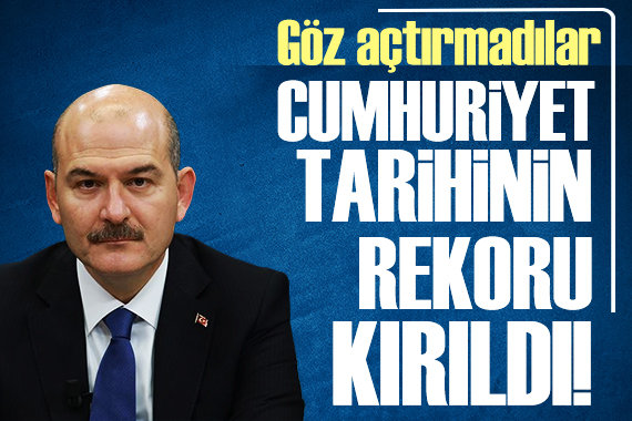 Zehir tacirlerine göz açtırılmadı! Cumhuriyet tarihinin rekoru