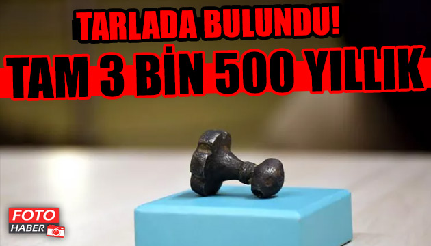 Tarlada bulundu! Tam 3 bin 500 yıllık