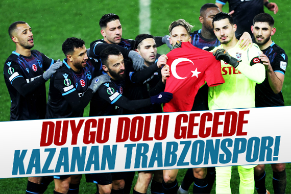 Duygu dolu gecede kazanan Trabzonspor!