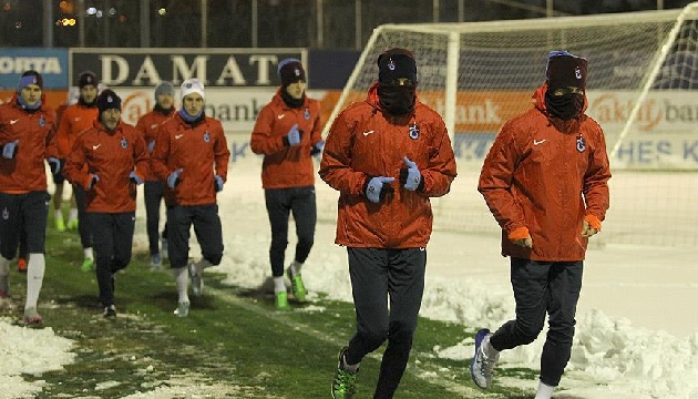 Trabzonspor yeni yılın ilk çalışmasında!