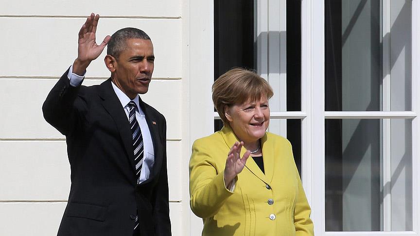 Obama ve Merkel bir araya geldi!