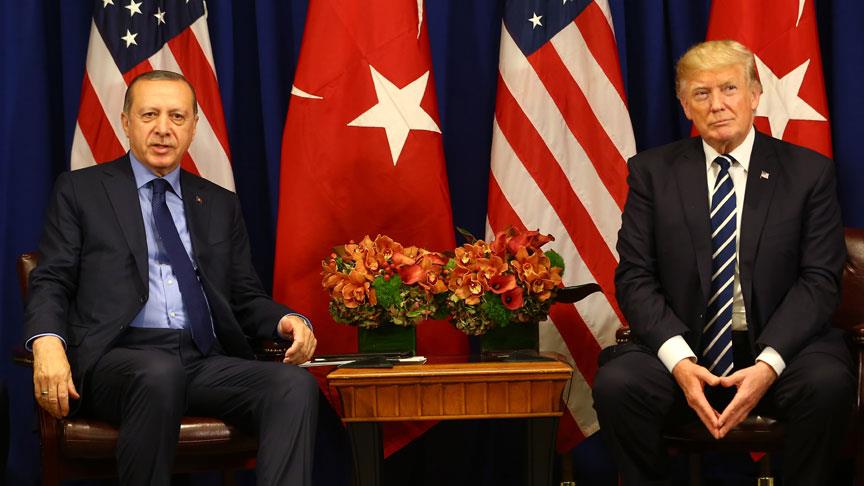 Erdoğan, Trump ile görüştü