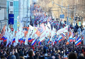 Rus muhalif Nemtsov için anma töreni!