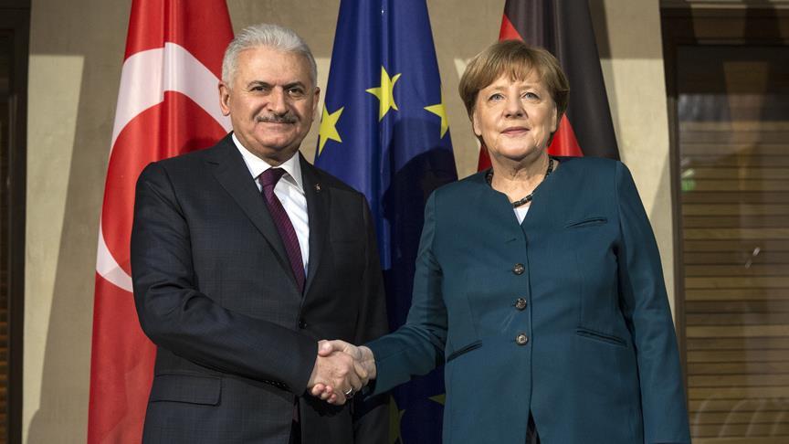 Yıldırım-Merkel görüşmesi başladı