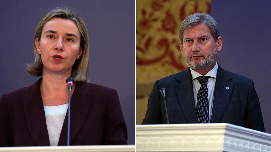 Mogherini ve Hahn: