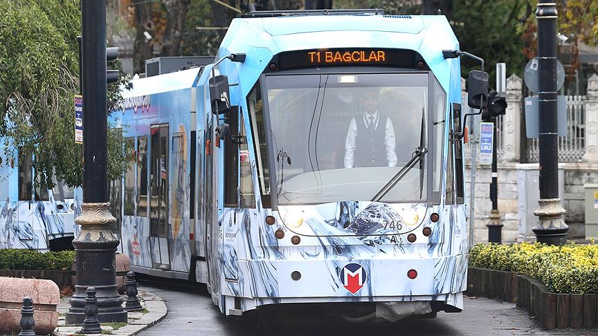 İstanbul daki tramvay hattında arıza