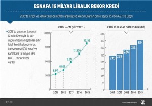 Esnafa rekor kredi!