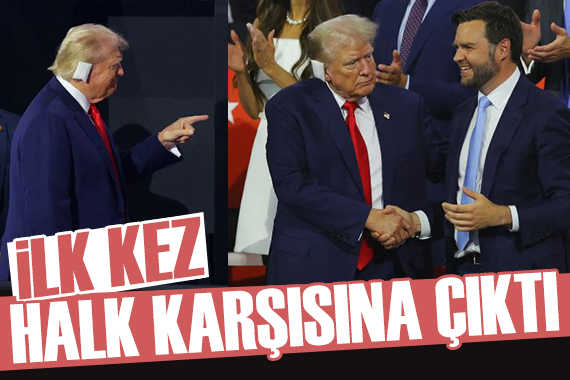 Trump, suikast girişiminin ardından ilk kez halkın karşısına çıktı