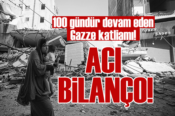 100 gündür devam eden Gazze katliamı!