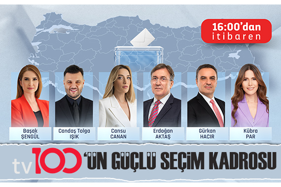 Seçimin en hızlı ve tarafsız sonuçları tv100 de