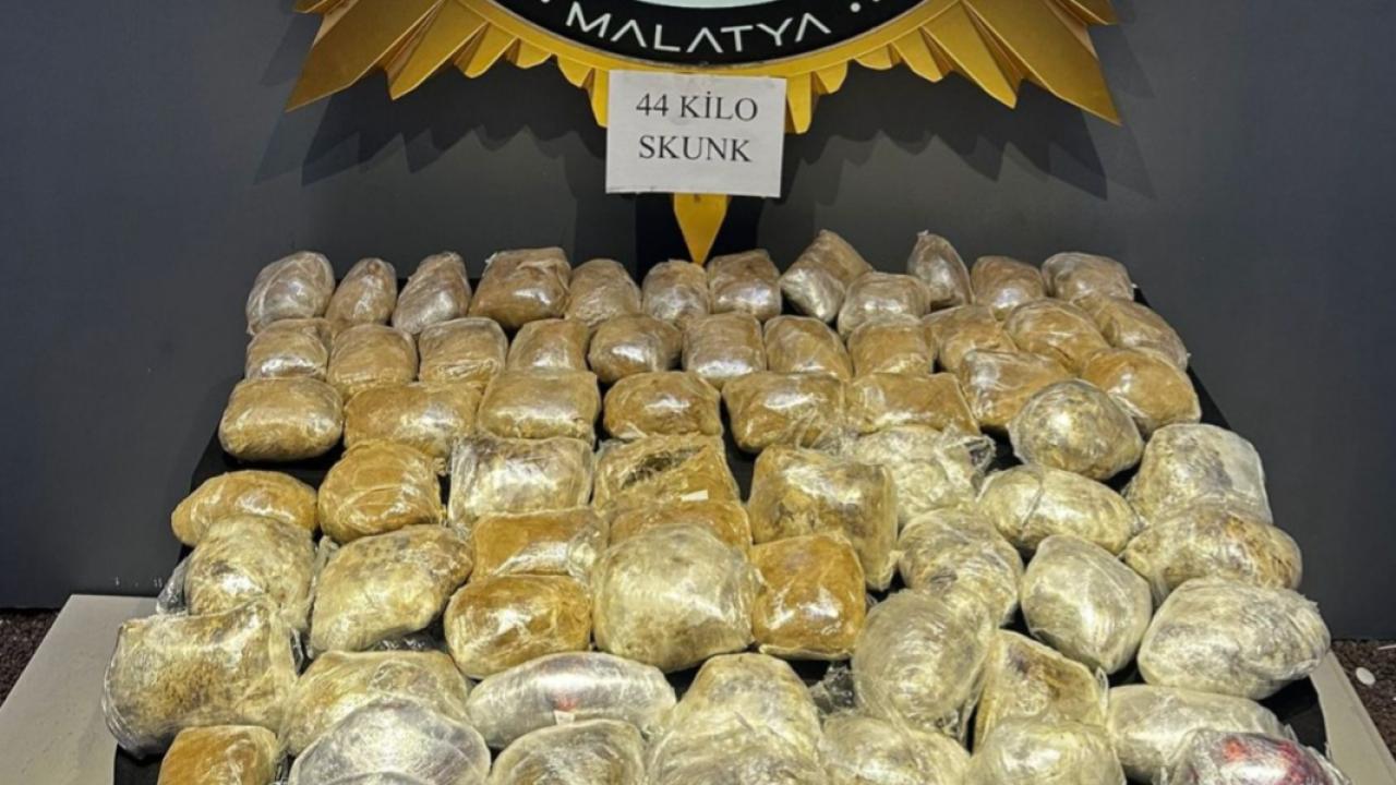Malatya da 44 kilogram sentetik uyuşturucu ele geçirildi