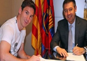 Ve Lionel Messi Barcelona da transfer imzasını attı!