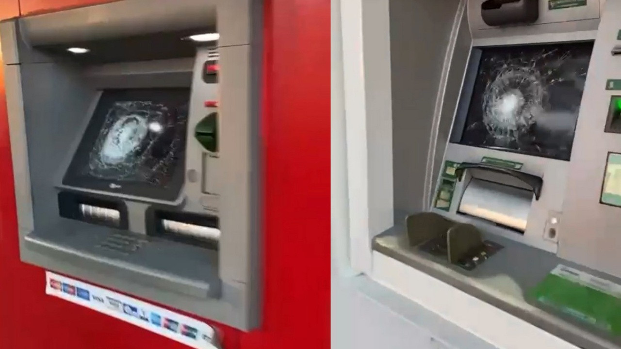 Çekiçli saldırgan 3’üncü kez ATM’leri parçaladı