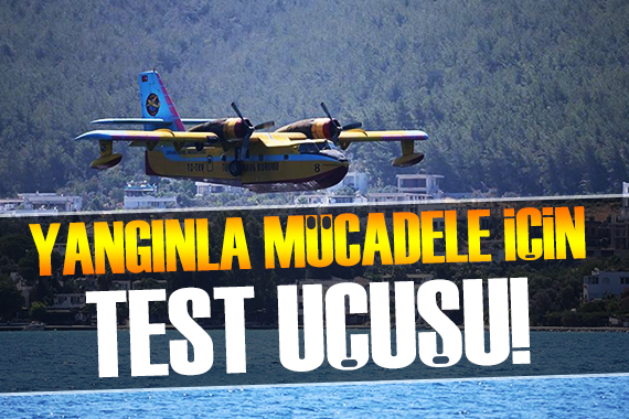 Yangın söndürme uçakları test uçuşunda