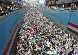 Yemen-Sana da Gazze ye destek yürüyüşü düzenlendi!