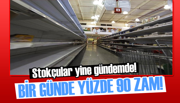 Bir günde yüzde 90 zam!