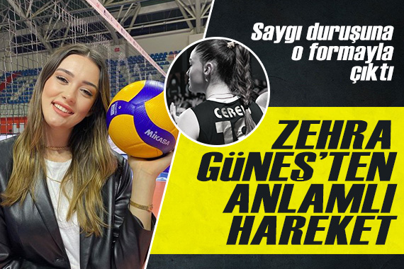 Milli voleybolcu Zehra Güneş ten anlamlı hareket